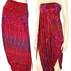 Trïbe Tye Dye Summer Festival Harem Boho Skirt One Size NWT